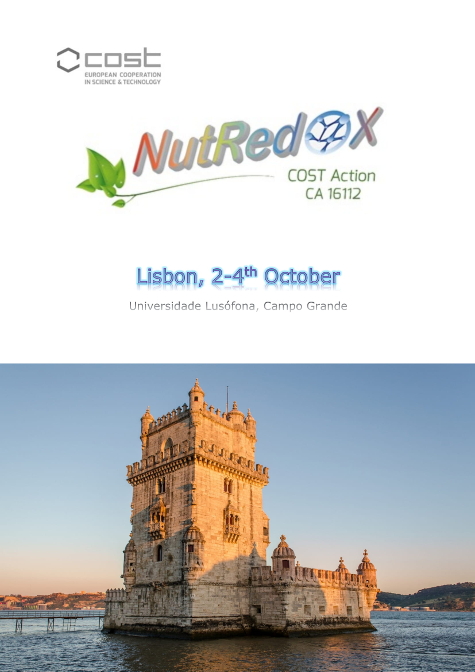 COST Action NutRedOx Lisbon abstract book cover 